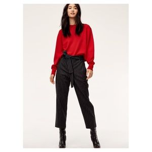 Aritzia Wilfred Tie-Front Wool Pant